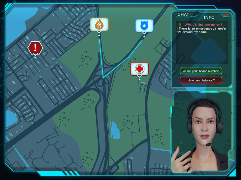 911 Dispatcher - Emergency Sim - Gameplay image of android game