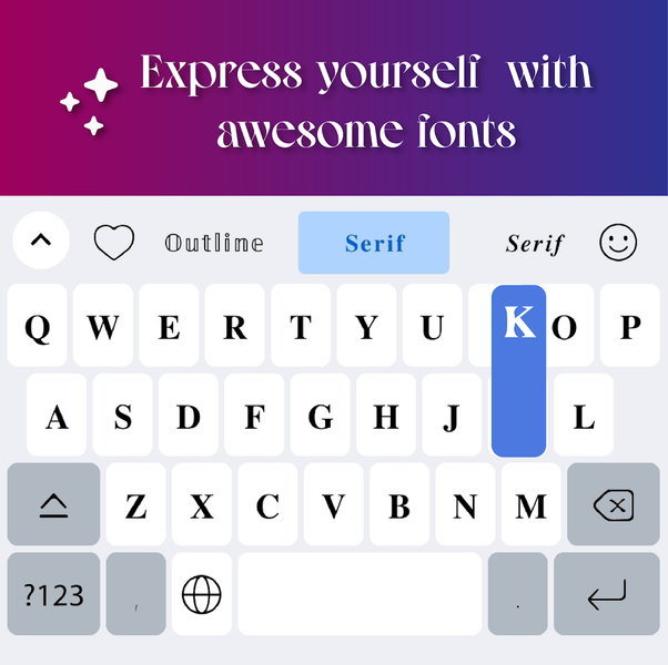 Fonts Keyboard - عکس برنامه موبایلی اندروید