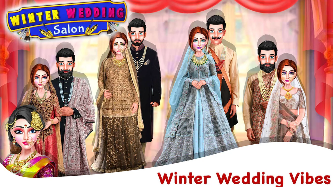 Kashmiri Wedding Make up Salon - Gameplay image of android game