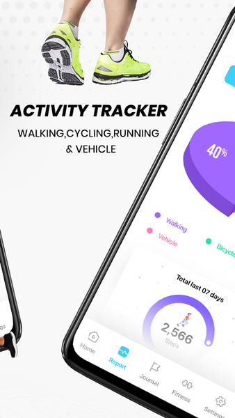 Pedometer and Step counter - Image screenshot of android app