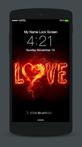 Love Neon Lock Screen - Image screenshot of android app