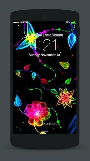 Neon Lock Screen - Image screenshot of android app