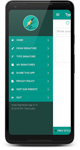 Draw Signature - Image screenshot of android app
