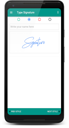 Draw Signature - Image screenshot of android app