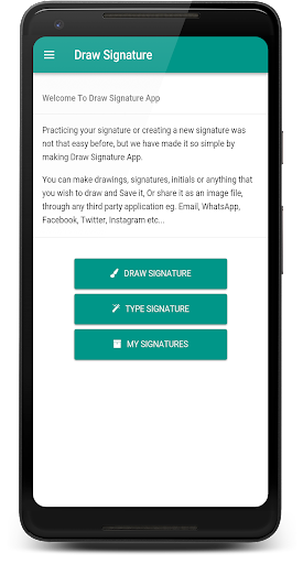 Draw Signature - Image screenshot of android app