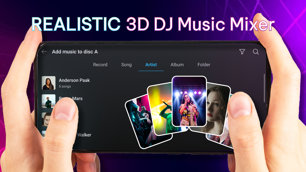DJ Mixer Studio ۳D - Music Mix - عکس برنامه موبایلی اندروید