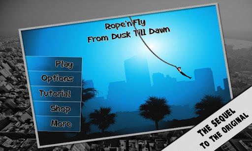 Rope'n'Fly 3 - Dusk Till Dawn - Gameplay image of android game