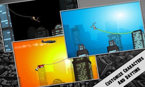 Rope'n'Fly 3 - Dusk Till Dawn - Gameplay image of android game