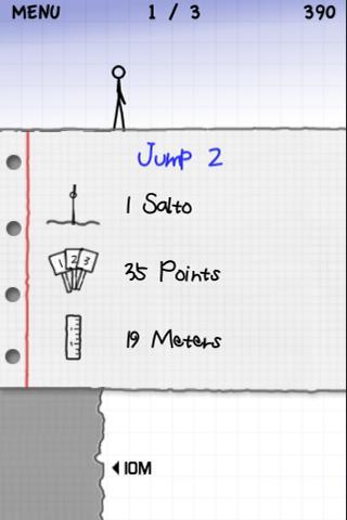 Stickman Cliff Diving - Gameplay image of android game