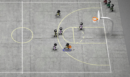 Stickman Basketball - Gameplay image of android game