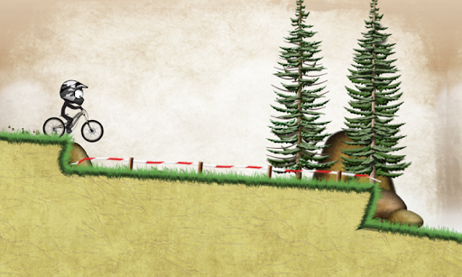 Stickman Downhill - Gameplay image of android game