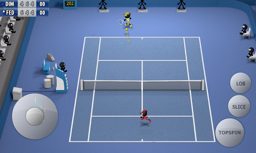 Stickman Tennis - Career - Gameplay image of android game