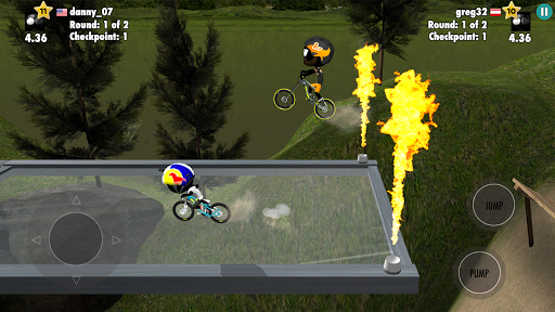 Stickman Bike Battle - Gameplay image of android game