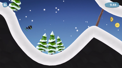 Stickman Ski - Gameplay image of android game