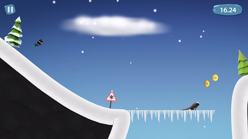 Stickman Ski - Gameplay image of android game