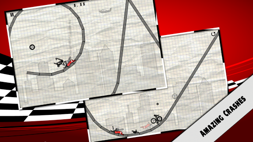 Stick Stunt Biker - Gameplay image of android game