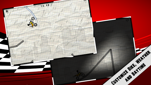 Stick Stunt Biker - Gameplay image of android game
