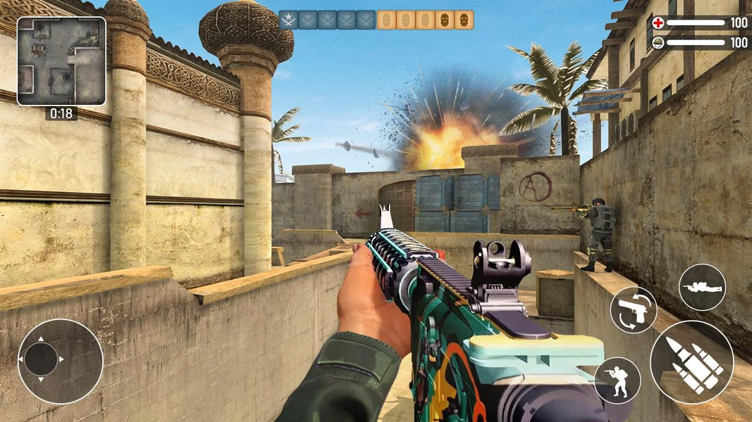 Counter Terrorist: Critical Strike CS Gun Shooter - Gameplay image of android game