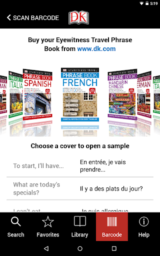 Eyewitness Travel Phrase Book - Image screenshot of android app