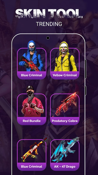 FFF Skin Tool Emote, FixLag - عکس برنامه موبایلی اندروید