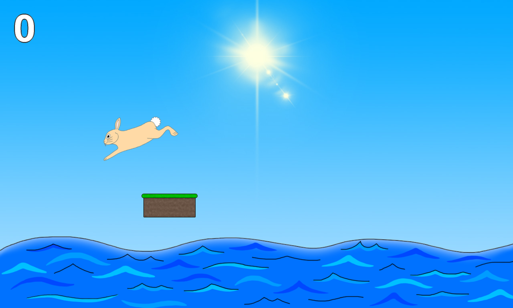 Platform Hopper - Rabbit Jump - Gameplay image of android game