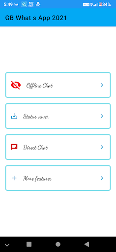 GB What s App Pro Version 2021 - Image screenshot of android app