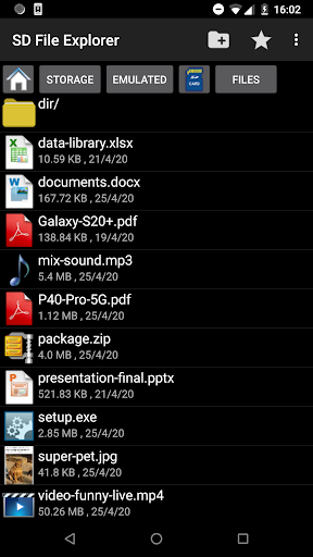 SD File Explorer - Image screenshot of android app