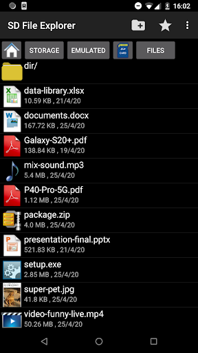 SD File Explorer - عکس برنامه موبایلی اندروید
