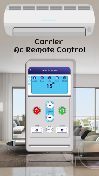 AC Remote Control For Carrier - عکس برنامه موبایلی اندروید