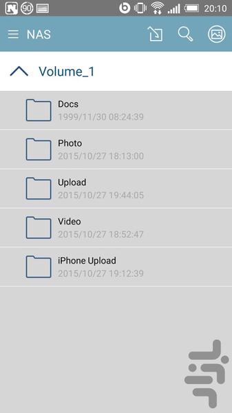 mydlink Access-NAS - Image screenshot of android app