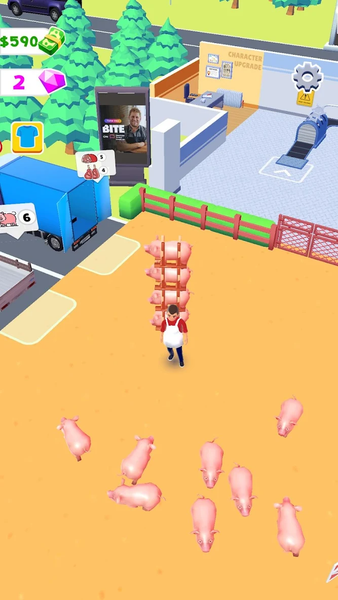 Meat Master's: Piggy Paradise - Gameplay image of android game