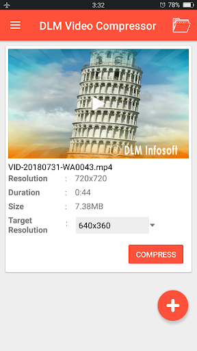 DLM Video Compressor - عکس برنامه موبایلی اندروید