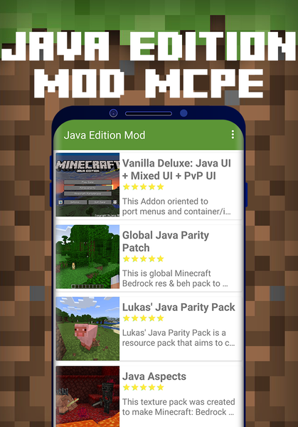 Java Edition Mod - عکس برنامه موبایلی اندروید