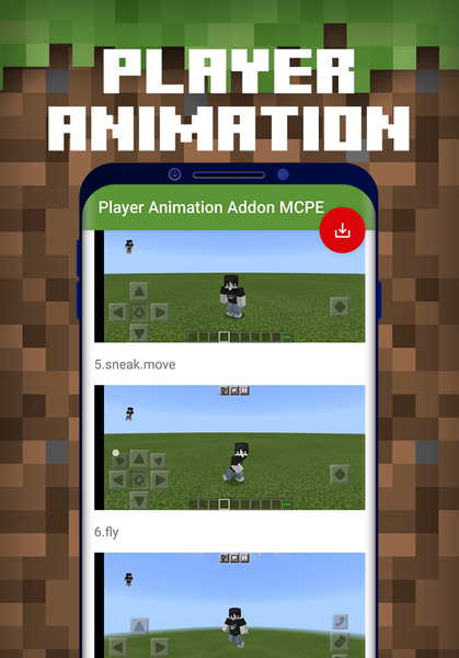 Player Animation Addon MCPE - Image screenshot of android app