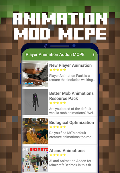 Player Animation Addon MCPE - Image screenshot of android app