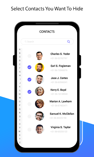 Hide Phone Number Contacts - عکس برنامه موبایلی اندروید