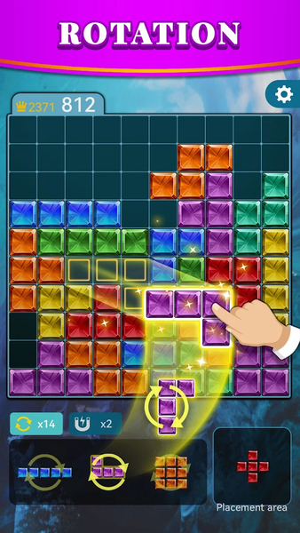 Rainbow Diamond Block - عکس بازی موبایلی اندروید