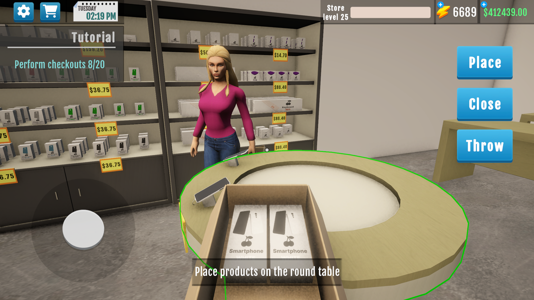 Electronics Store Simulator 3D - Gameplay image of android game