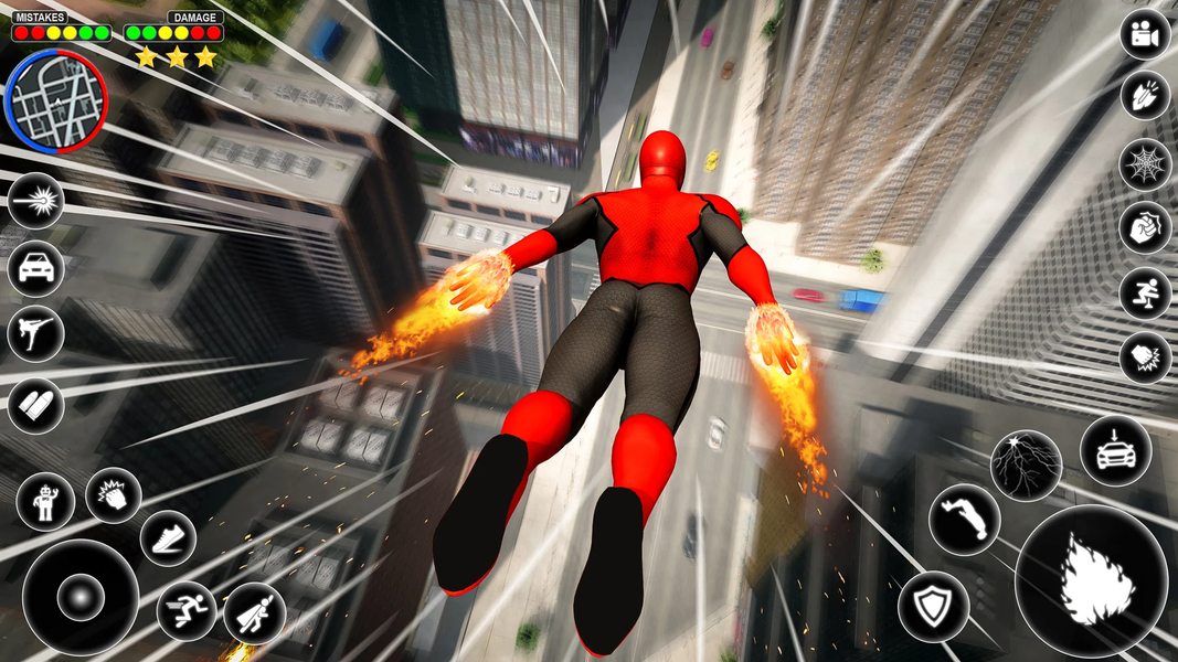 Rope Fighting Spider City War - Gameplay image of android game