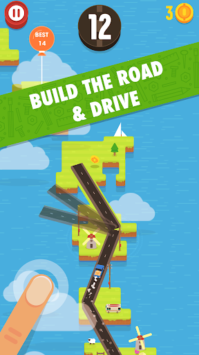 Hardway - Endless Road Builder - Gameplay image of android game