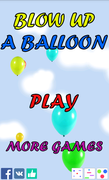 Blow up a balloon! - Gameplay image of android game