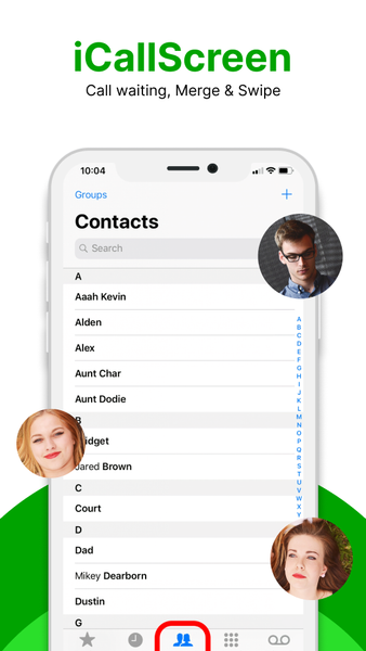 iCallScreen - iOS Phone Dialer - Image screenshot of android app