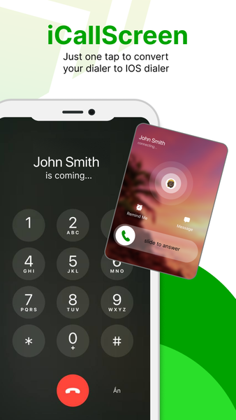 iCallScreen - iOS Phone Dialer - Image screenshot of android app