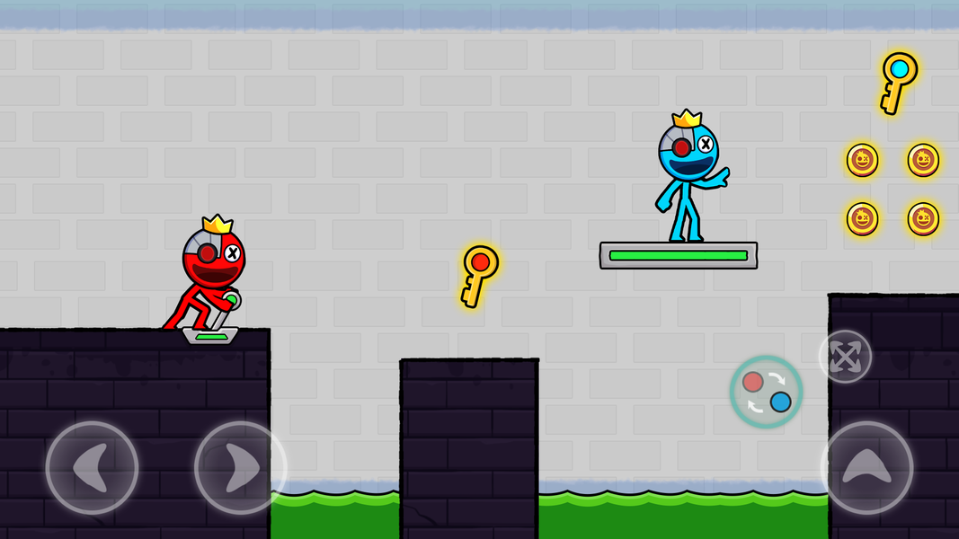 Red Blue Stick: Rainbow Master - عکس بازی موبایلی اندروید