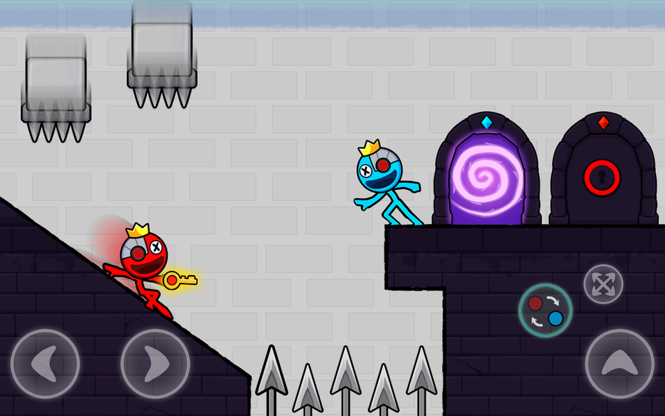 Red Blue Stick: Rainbow Master - عکس بازی موبایلی اندروید