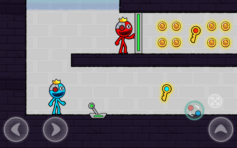 Red Blue Stick: Rainbow Master - عکس بازی موبایلی اندروید