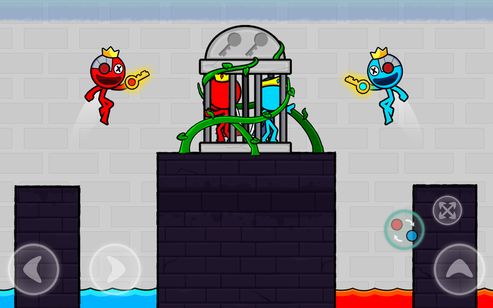 Red Blue Stick: Rainbow Master - عکس بازی موبایلی اندروید