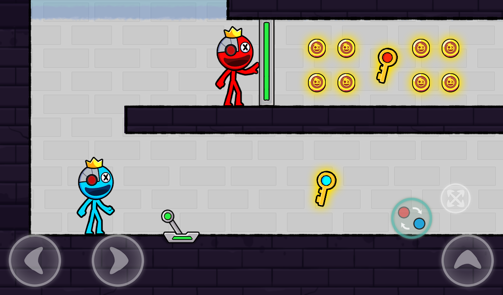 Red Blue Stick: Rainbow Master - عکس بازی موبایلی اندروید