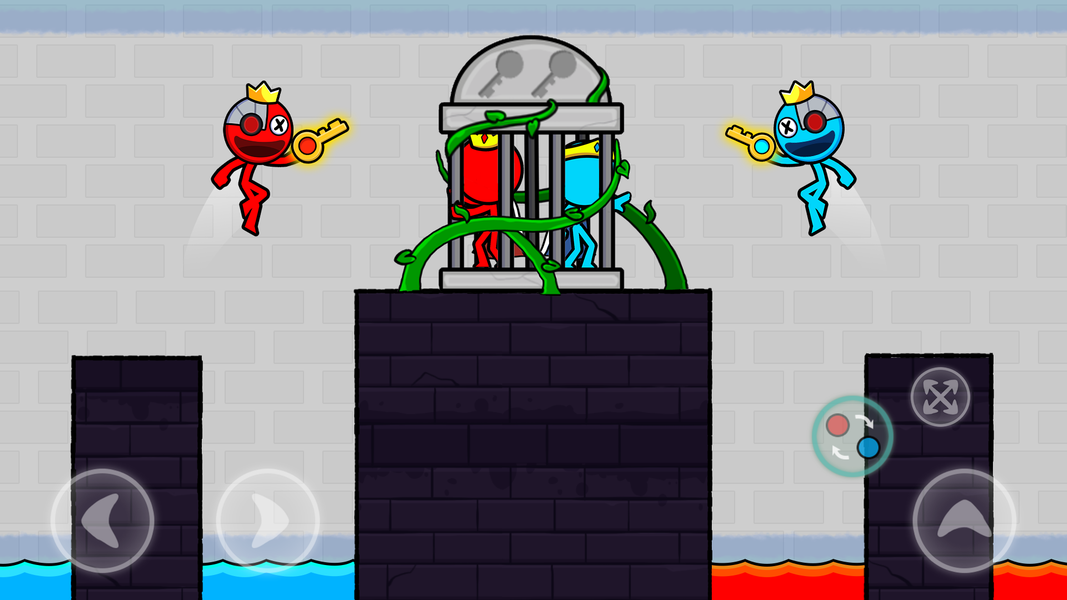 Red Blue Stick: Rainbow Master - عکس بازی موبایلی اندروید