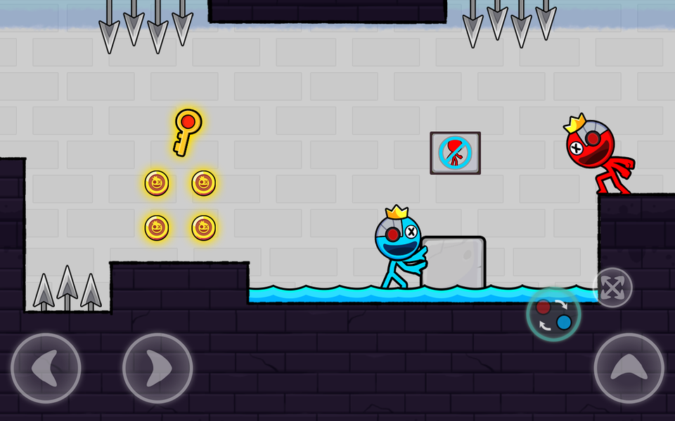 Red Blue Stick: Rainbow Master - عکس بازی موبایلی اندروید